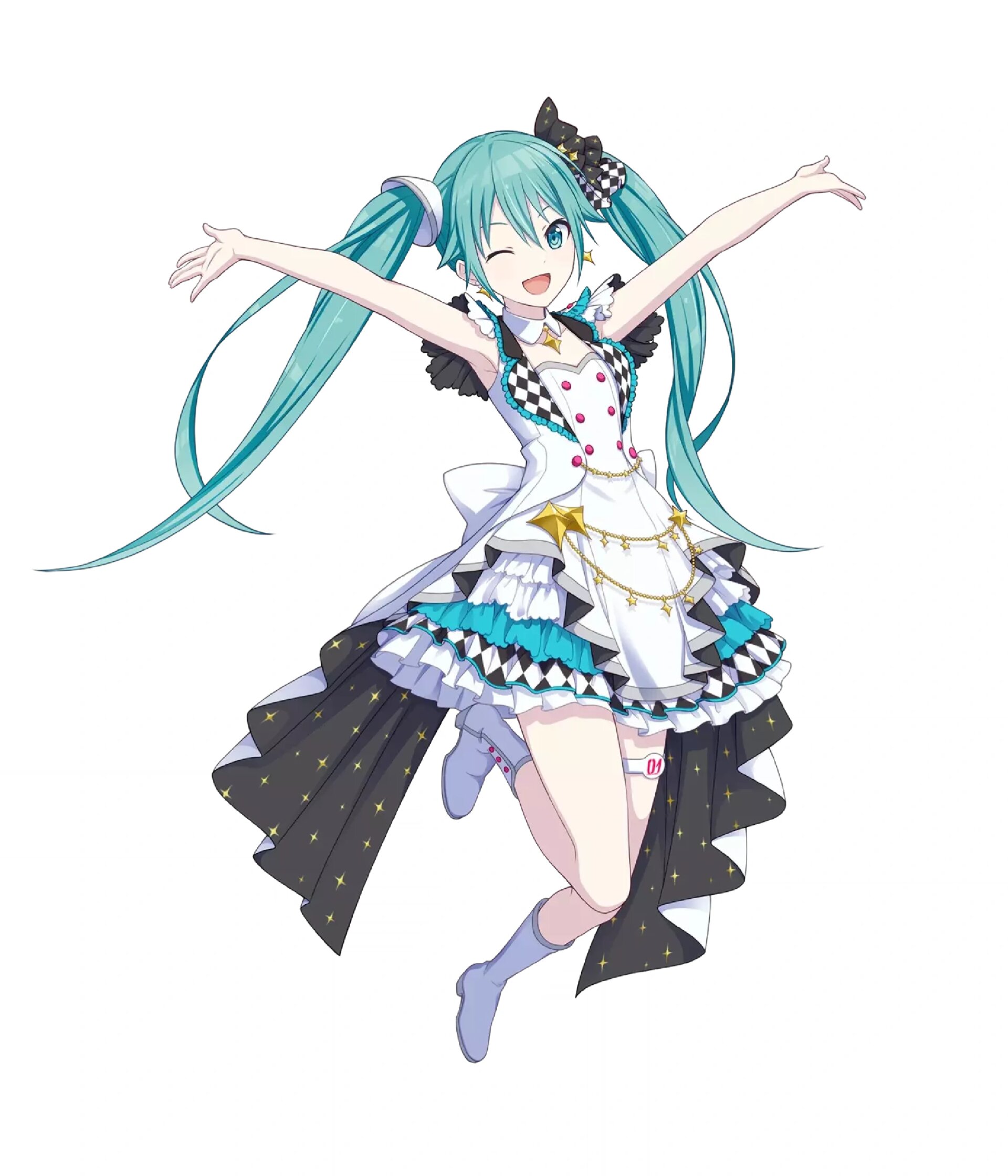 初音未来公式服全身图片