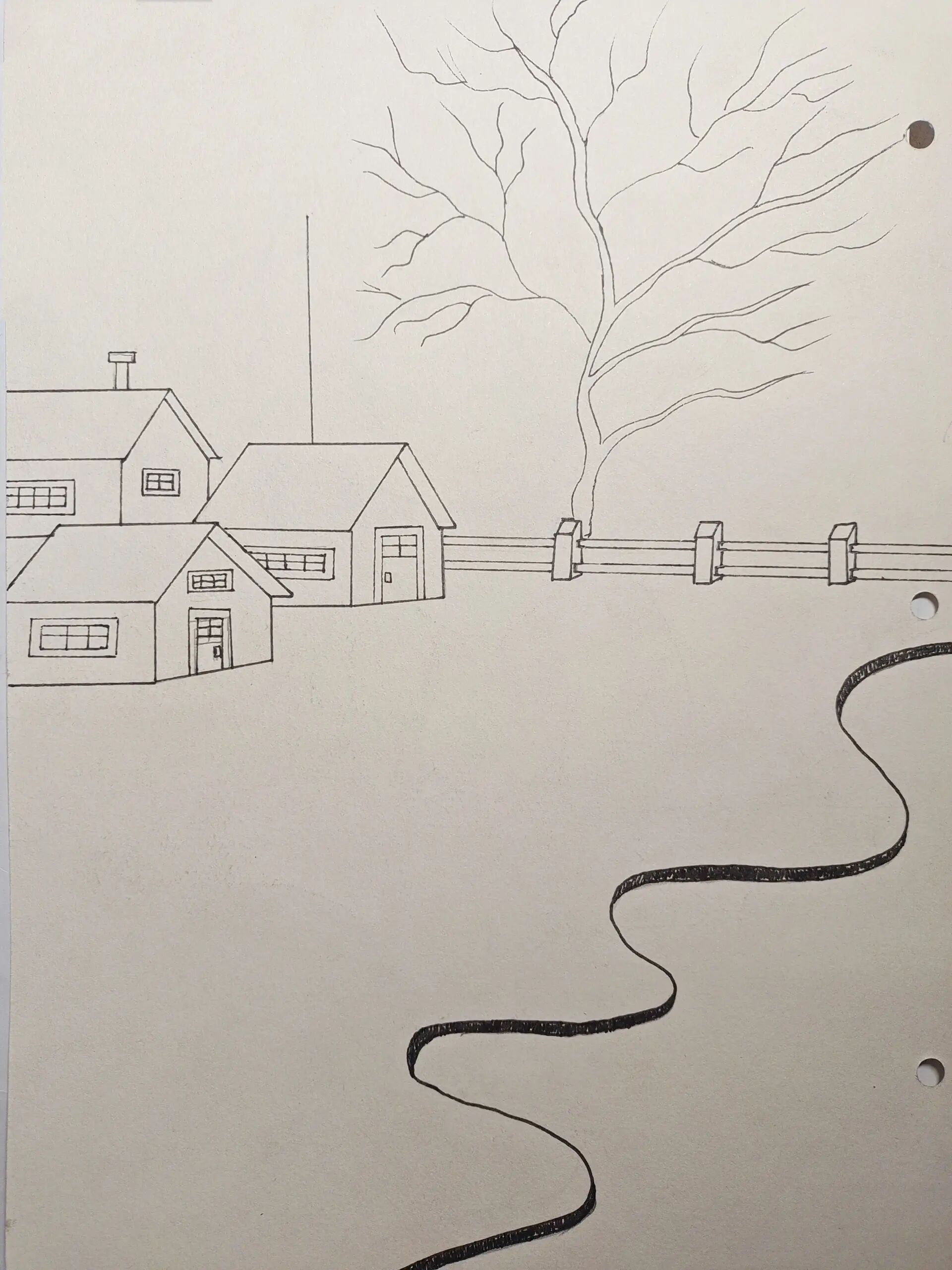 简笔画|风景篇92家乡的味道