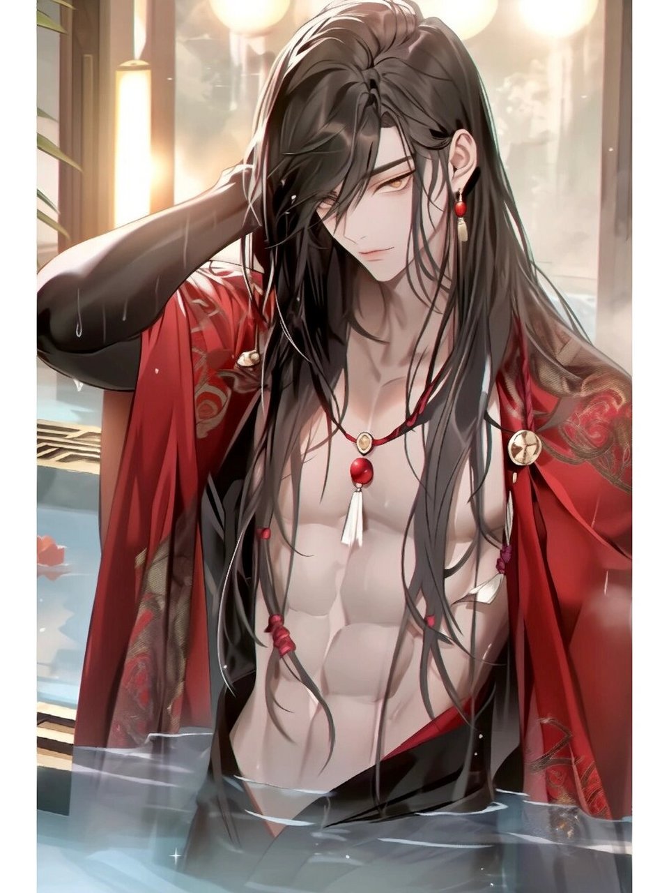 古风美男子出浴图  夏日滤镜   夏日滤镜