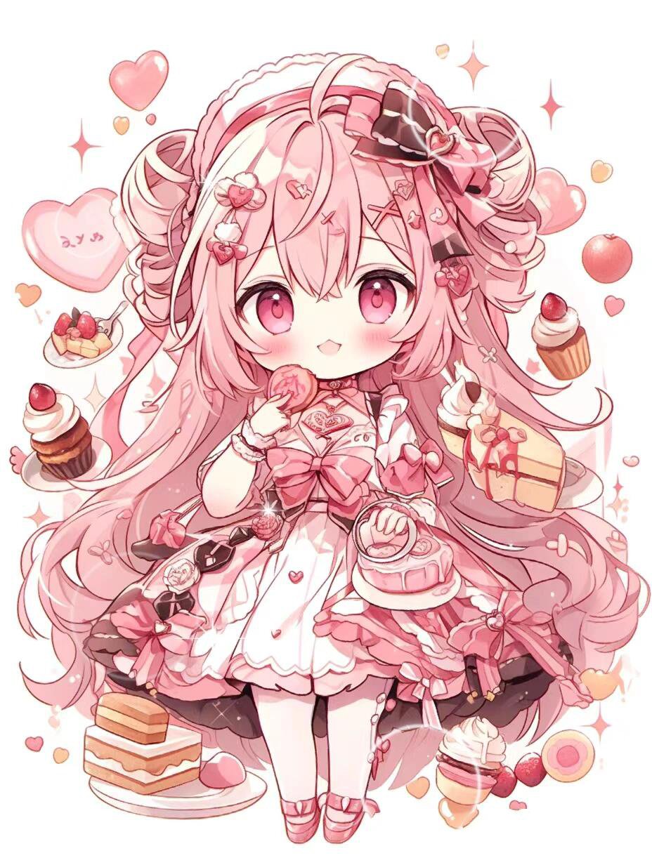 可爱的女生粉色头像来了.