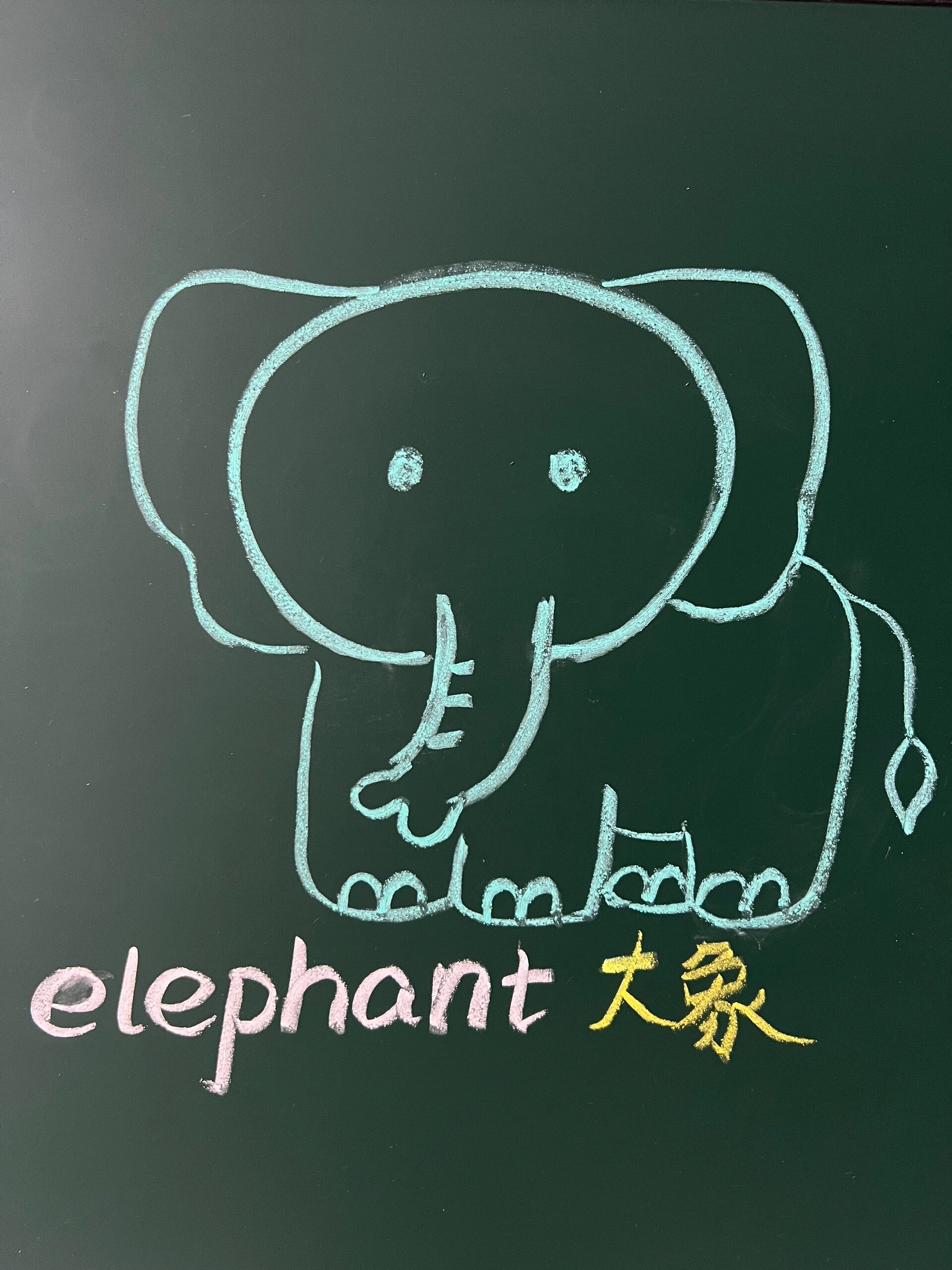 这样画elephant