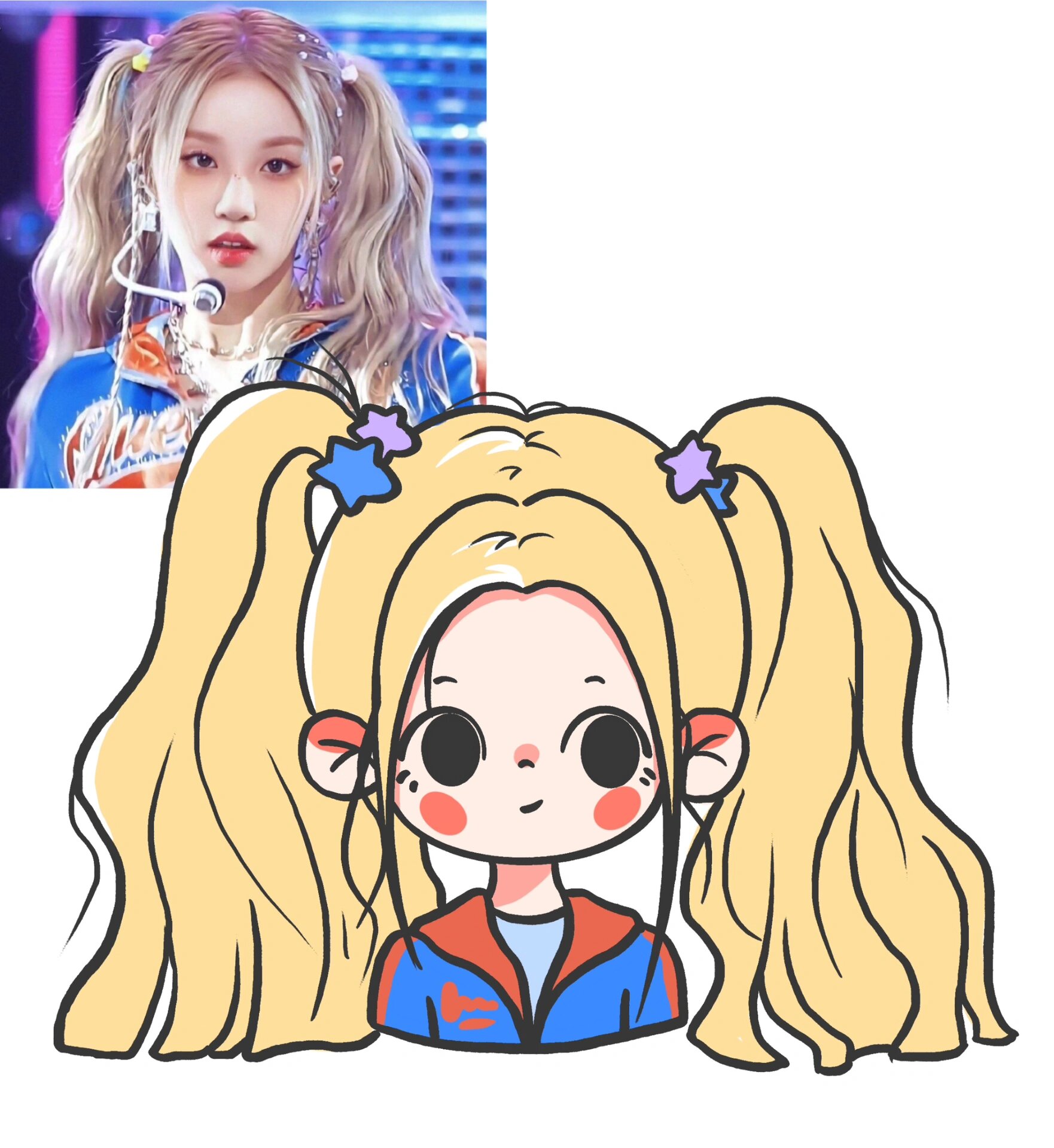 画一个卡通宋雨琦