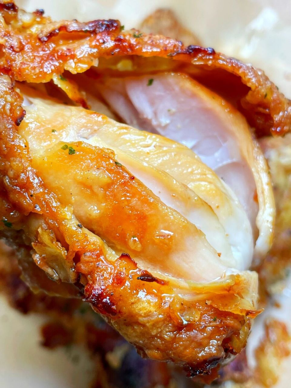 低脂无油无糖的空气炸锅炸鸡腿～这个做法太太太好吃了!外皮酥脆!