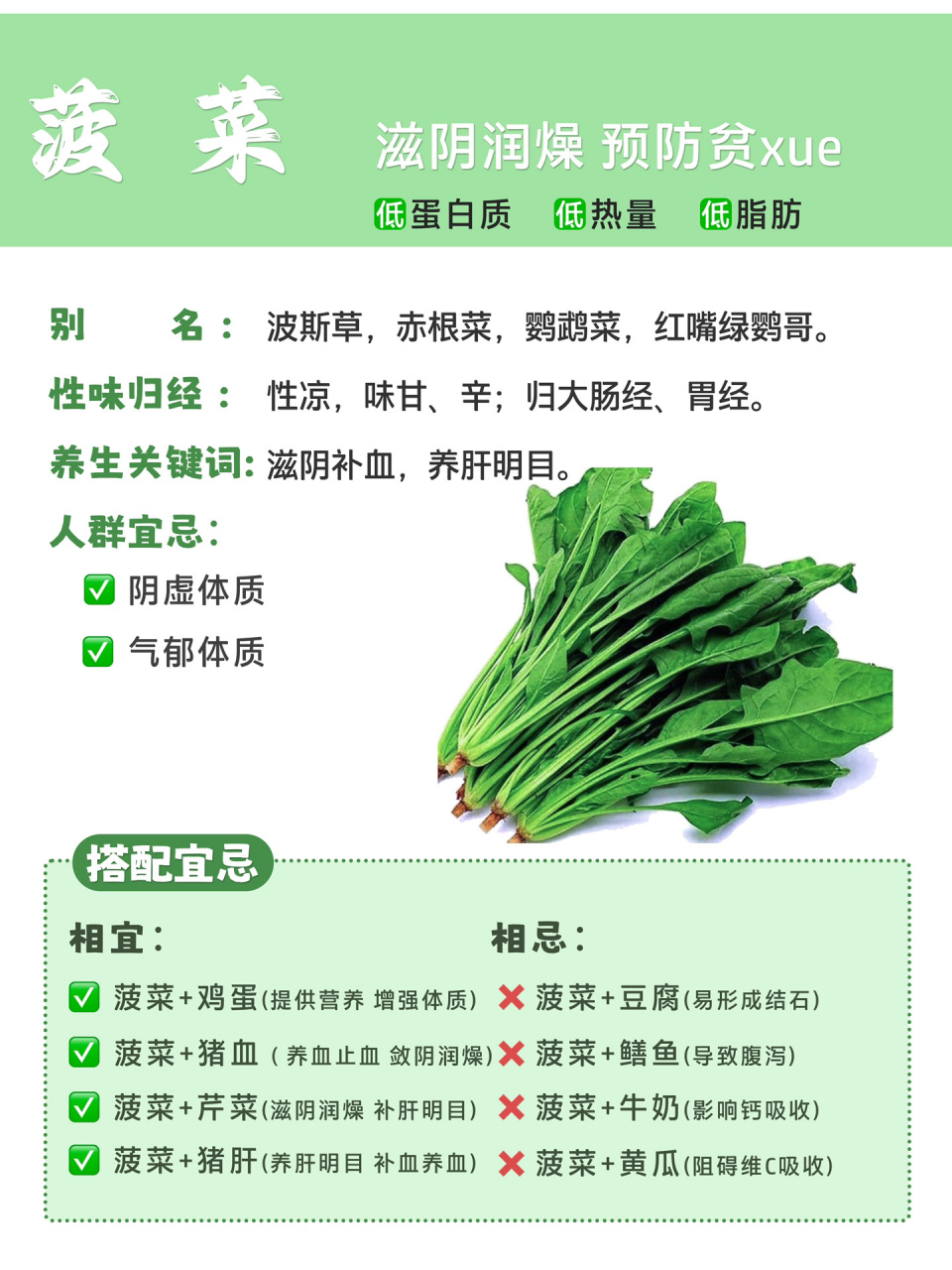 菠菜不能和什么一起吃图片