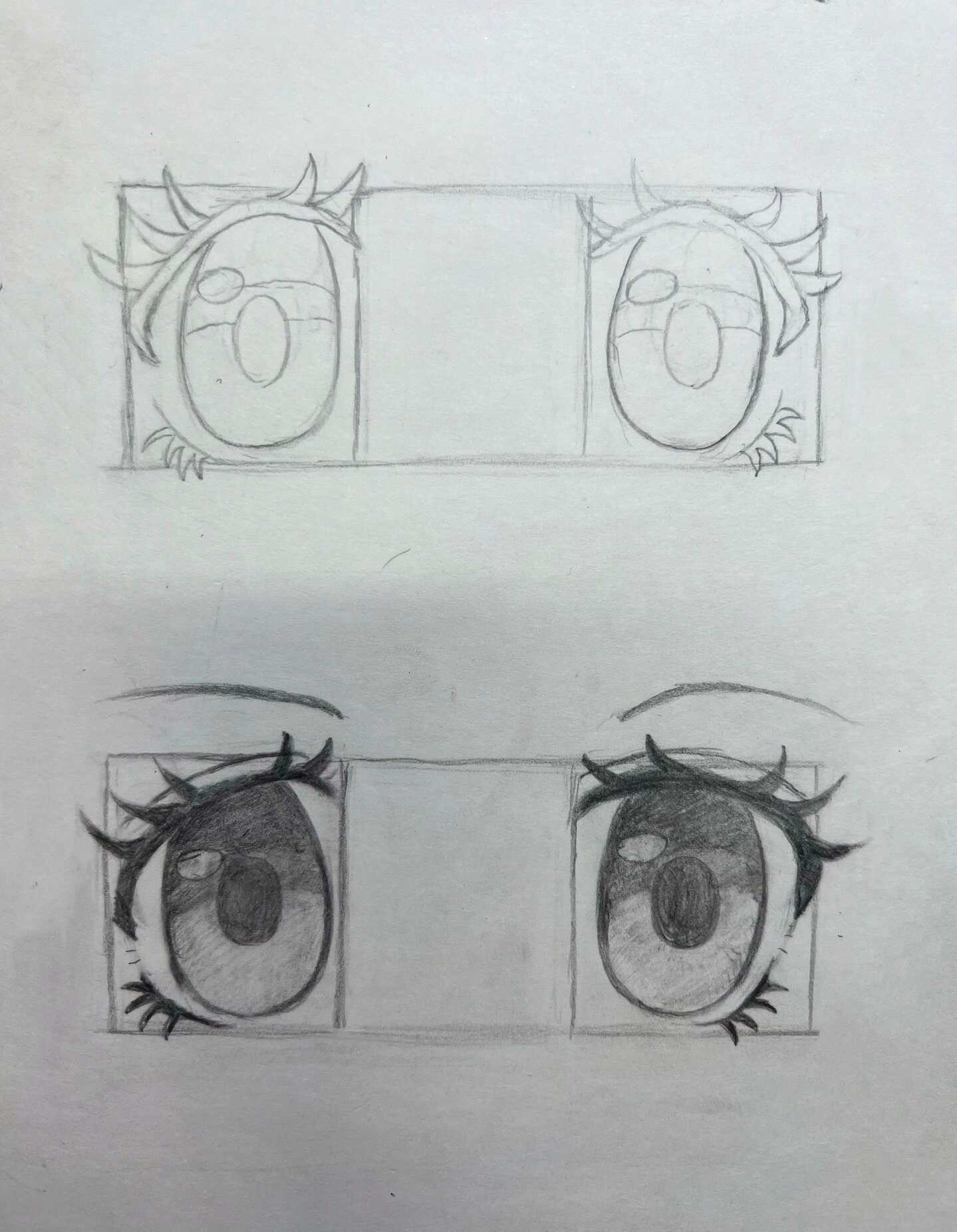 一张图就让你学会的动漫女生眼睛画法