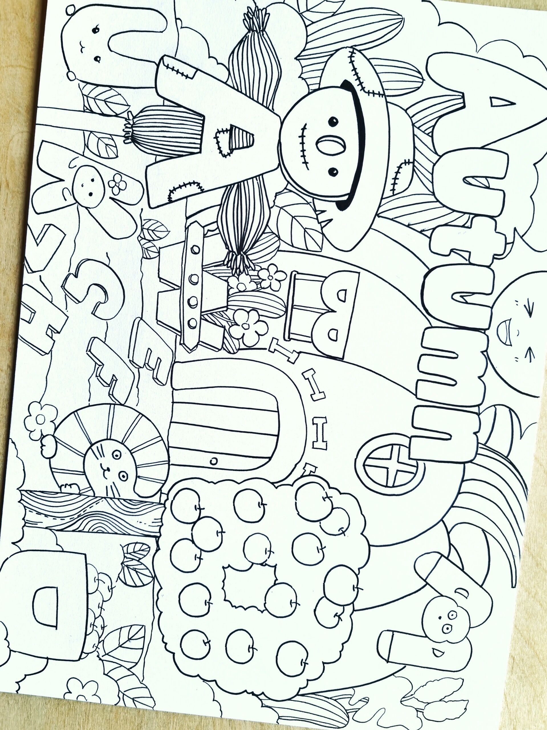 英语秋季主题画