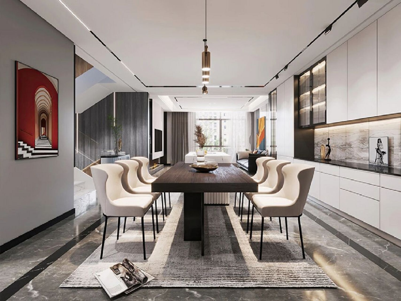 丹东别墅装修溪山一号现代70 精致奢华  丹东装修公司方林溪山一号