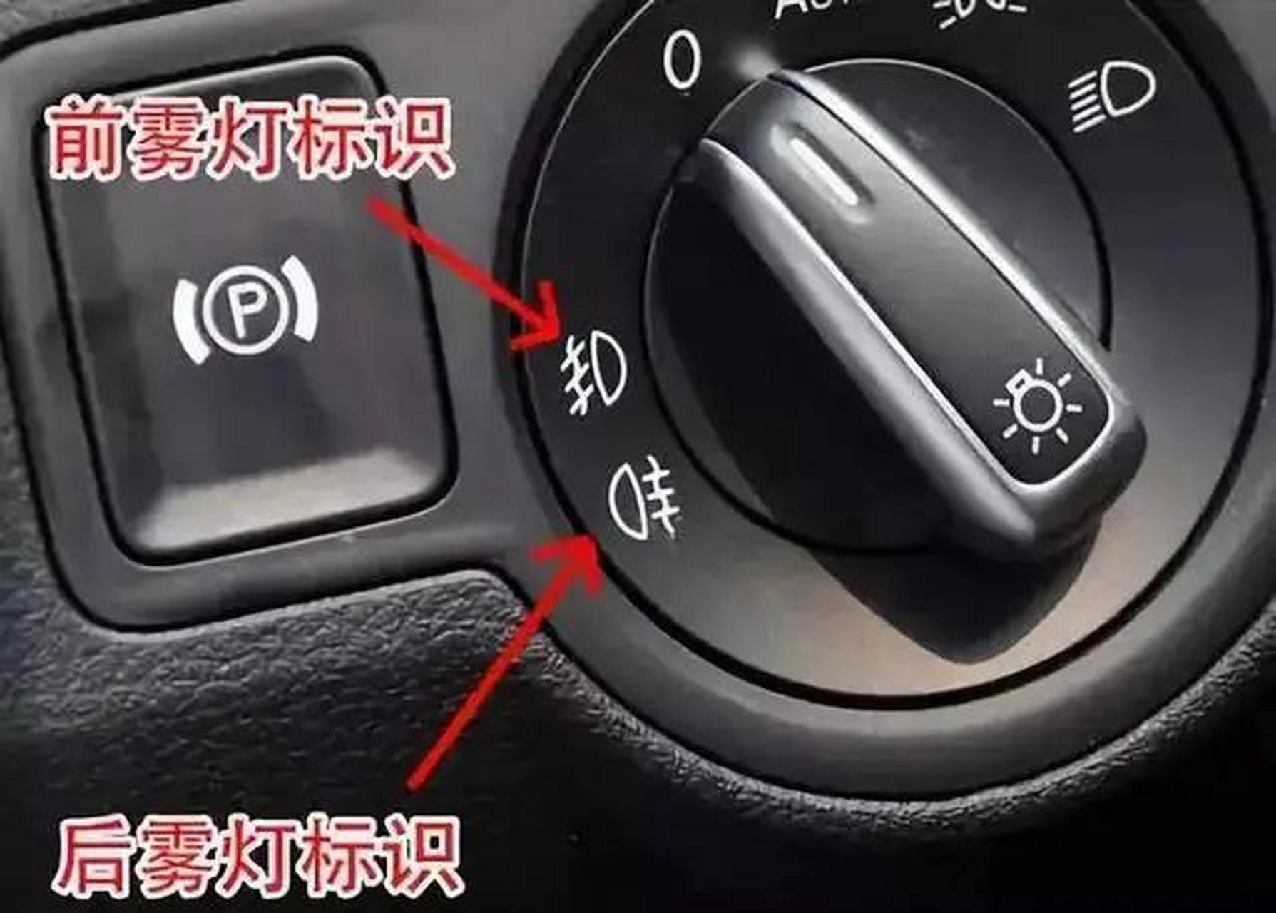 认识一下雾灯标志图片.