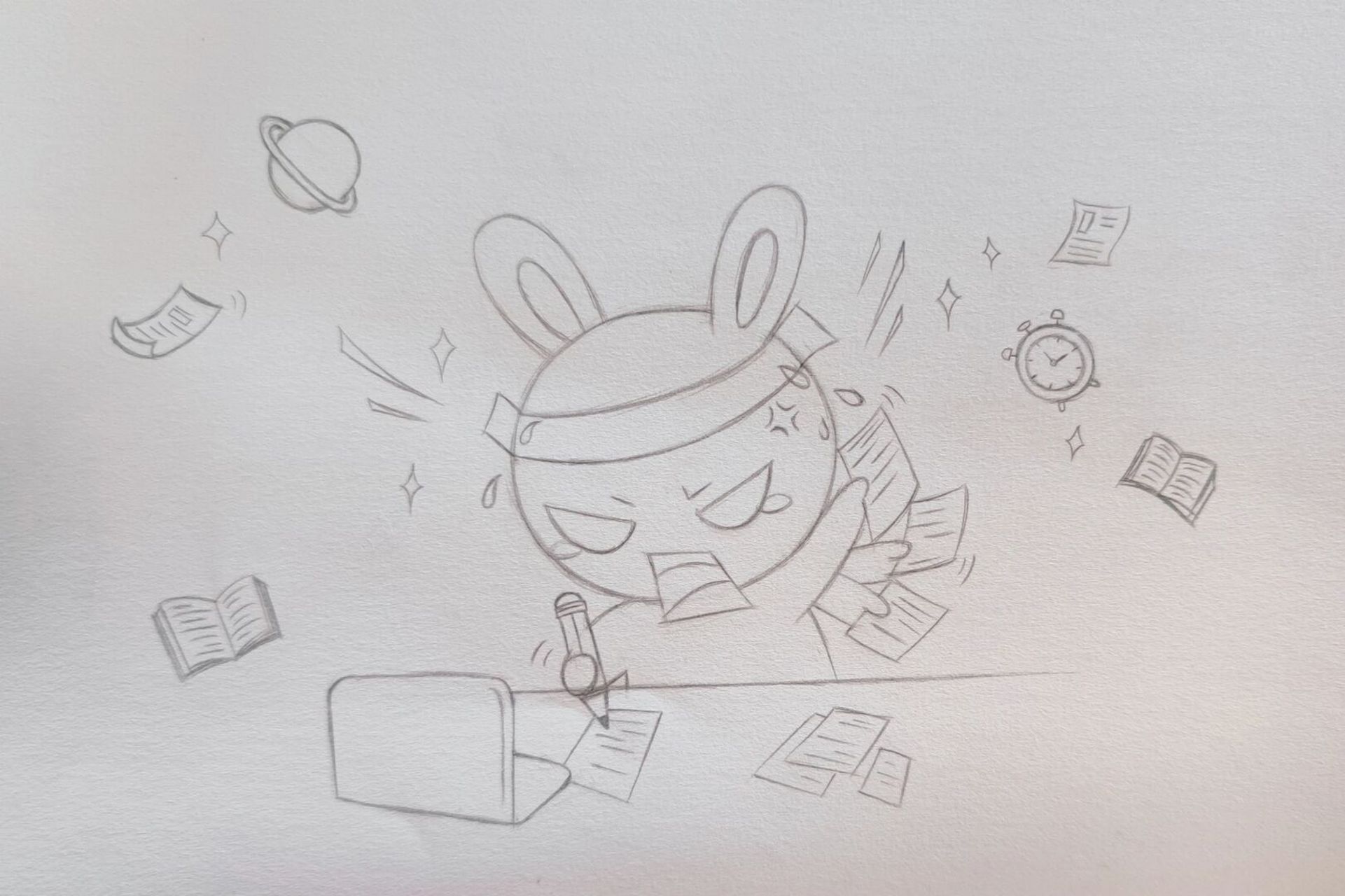 拒绝拖延症卡通画 简笔画 时刻提醒自己拒绝拖延症#简笔画# #卡通画