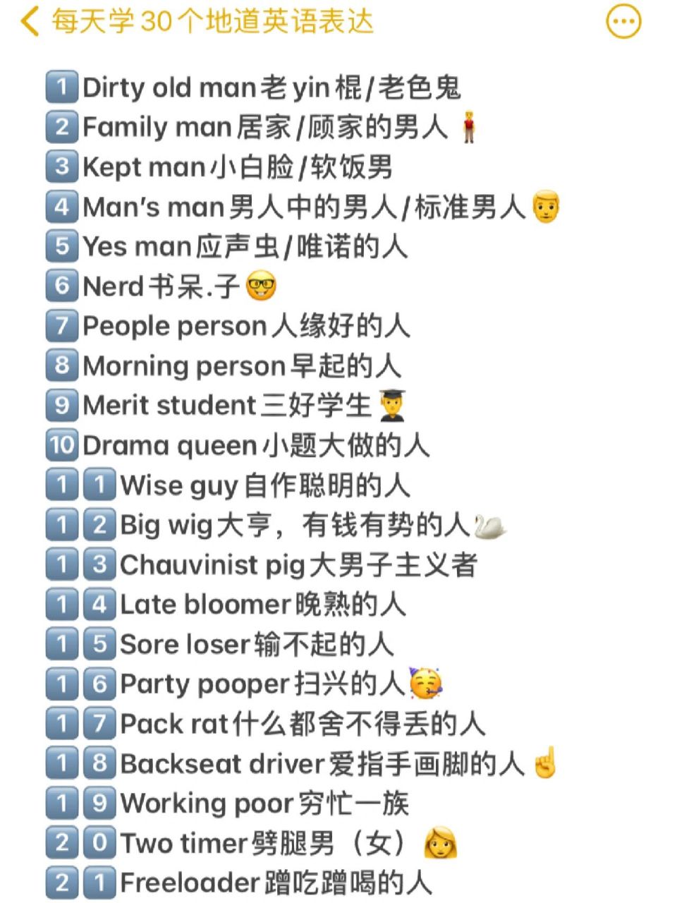 9215想描述各种人,英语怎么说?  这世界有那么多人,而你是哪种人?