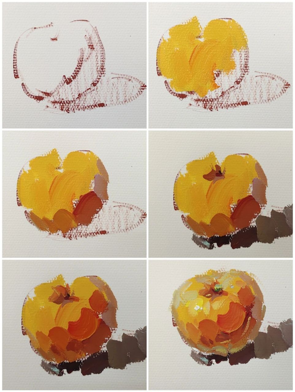 色彩橘子单体塑造(步骤)