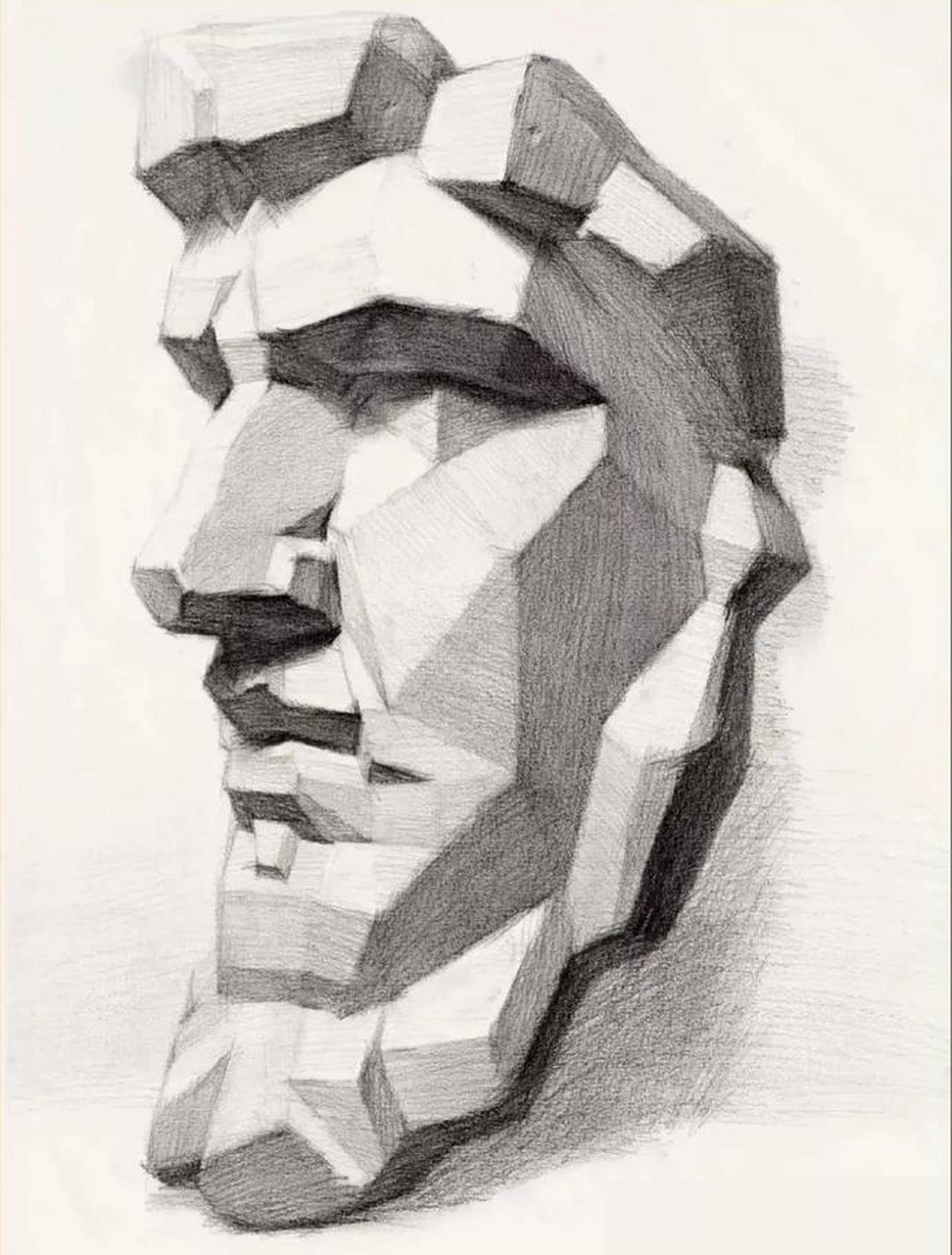 想画好石膏,体块感的表达至关重要! #素描