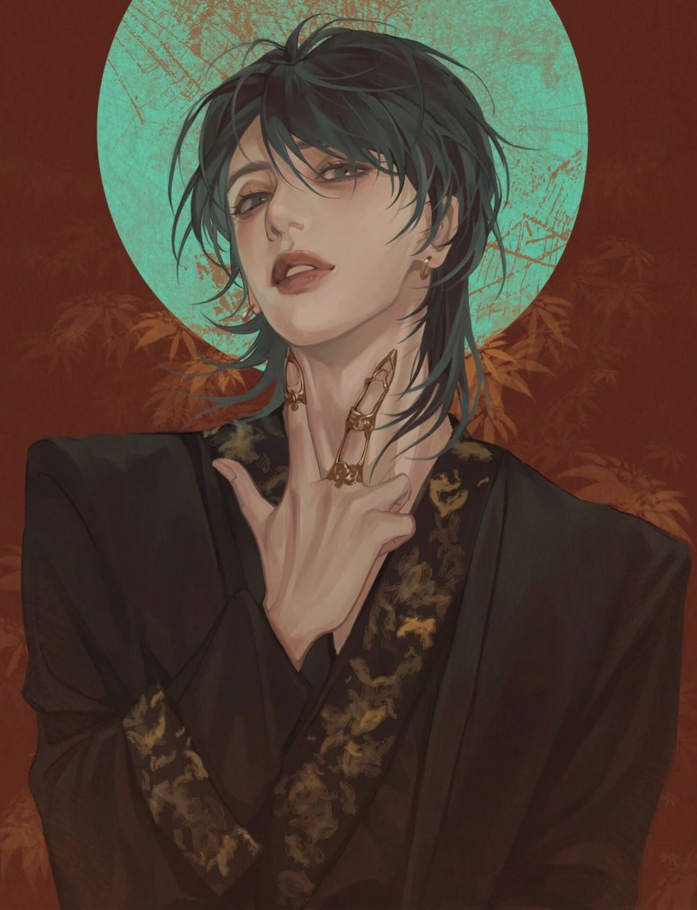 狼尾少主 越画越二次元了(挠头