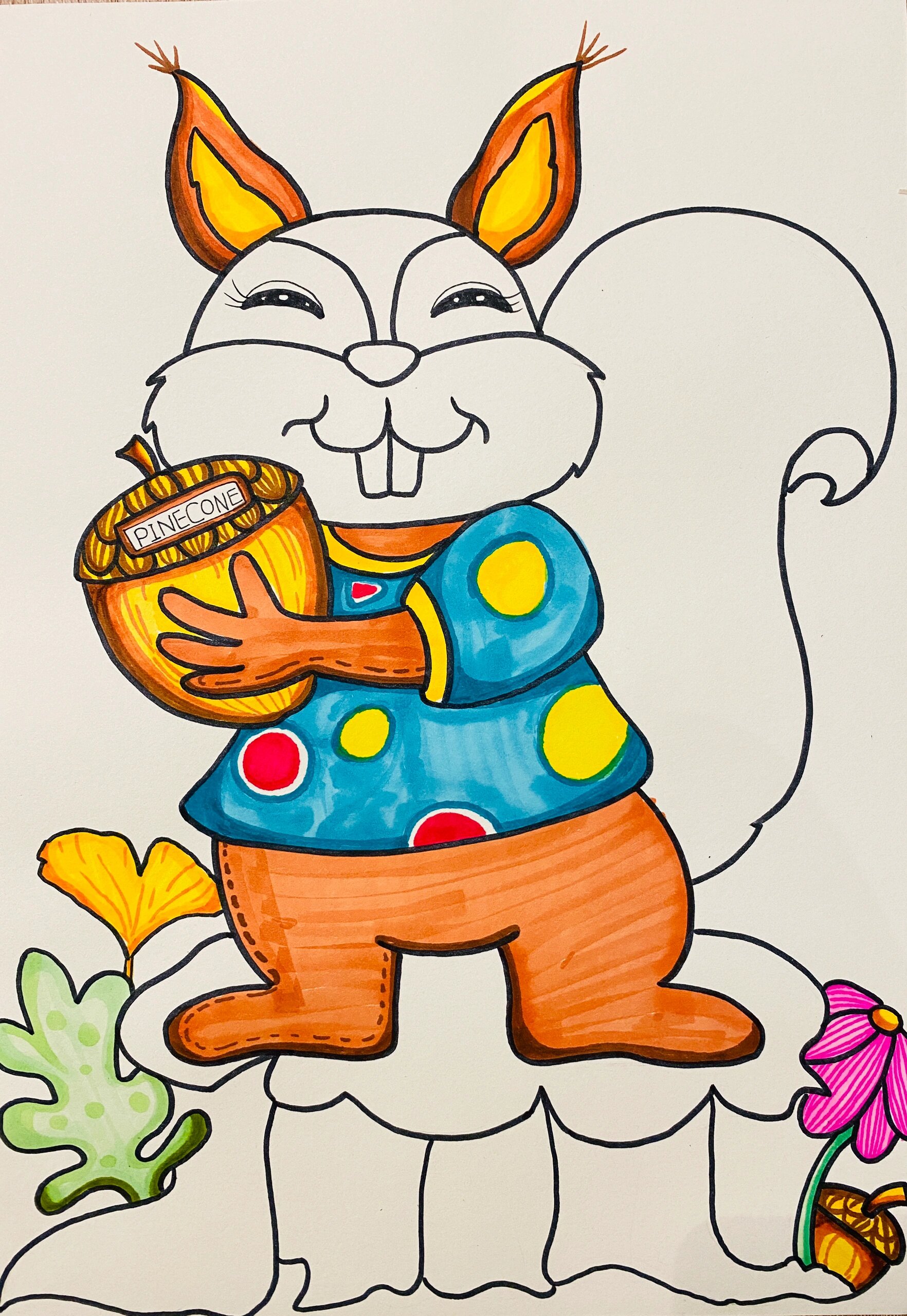 创意美术|《松鼠》