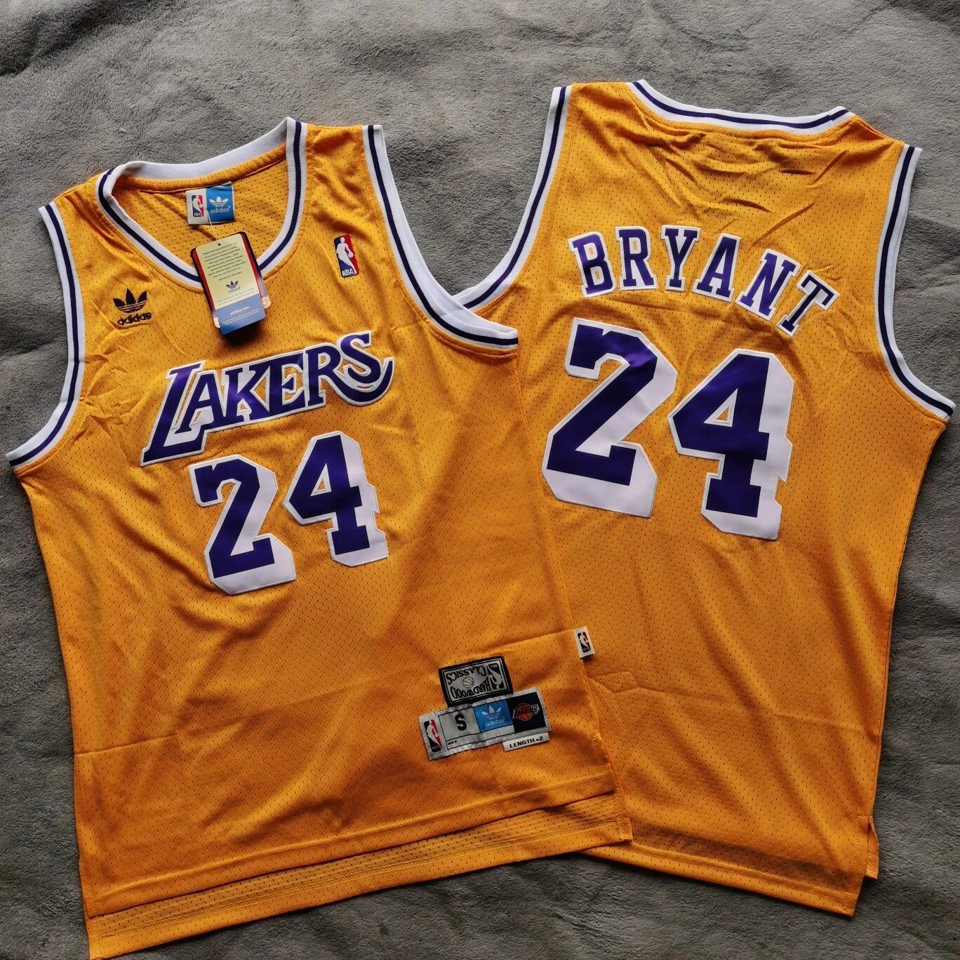 科比24号湖人球衣nba复古刺绣球衣