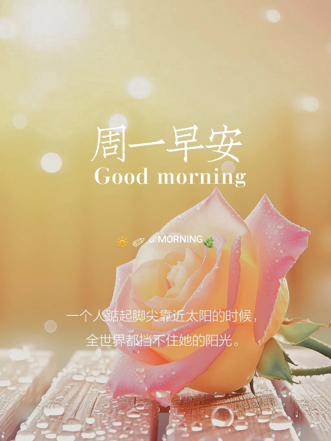 正能量励志文案图片 9677早上好,今天是2023年7月3日,星期一,农历
