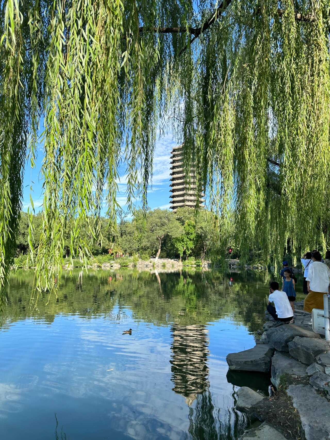 北京大学照片未名湖图片