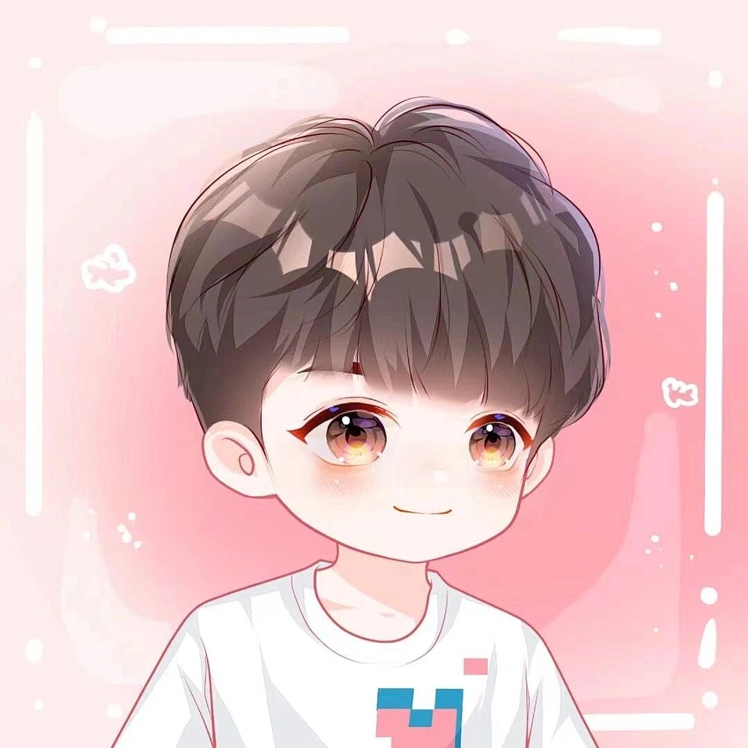 手绘一组帅气男头|干净阳光男头|q版男头像