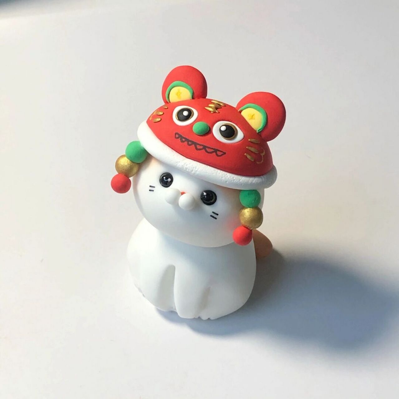 戴虎头帽子的小猫咪91【粘土】 哈喽,我是犬犬 小红书新店开业啦
