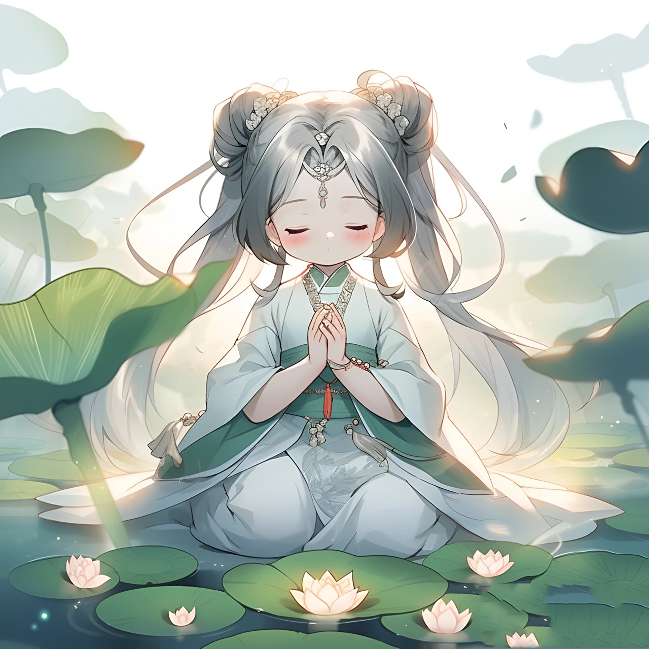 佛系头像|"荷"气生财