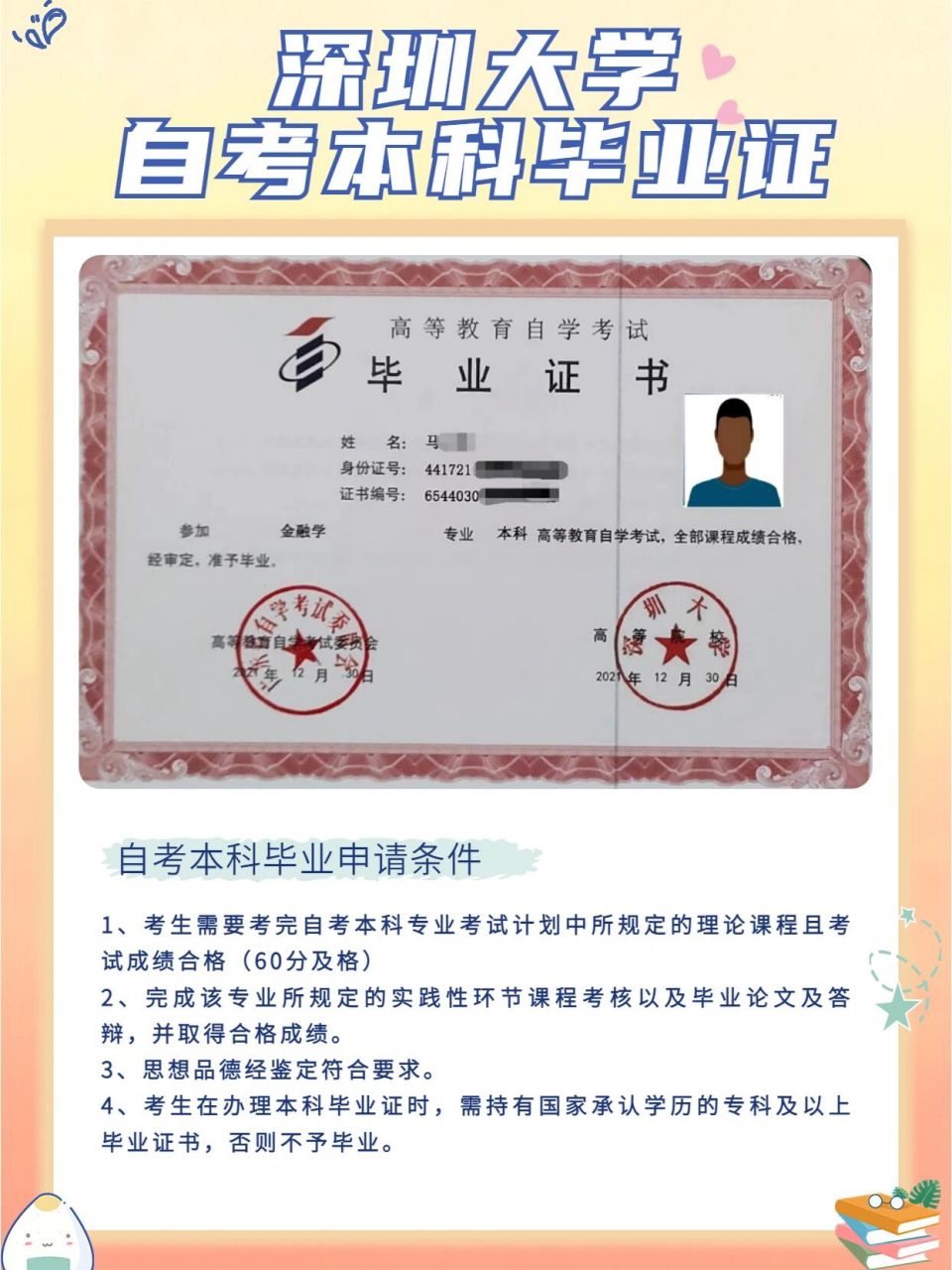 深圳大学自考本科"双证"毕业真的很简单75 想获取深圳大学自考78