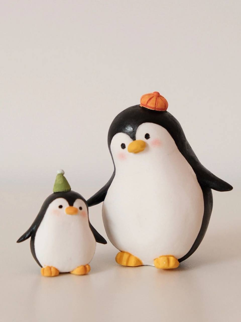 可爱的企鹅一家人🐧制作过程| 粘土教程 大家新年好呀🐧 一家人