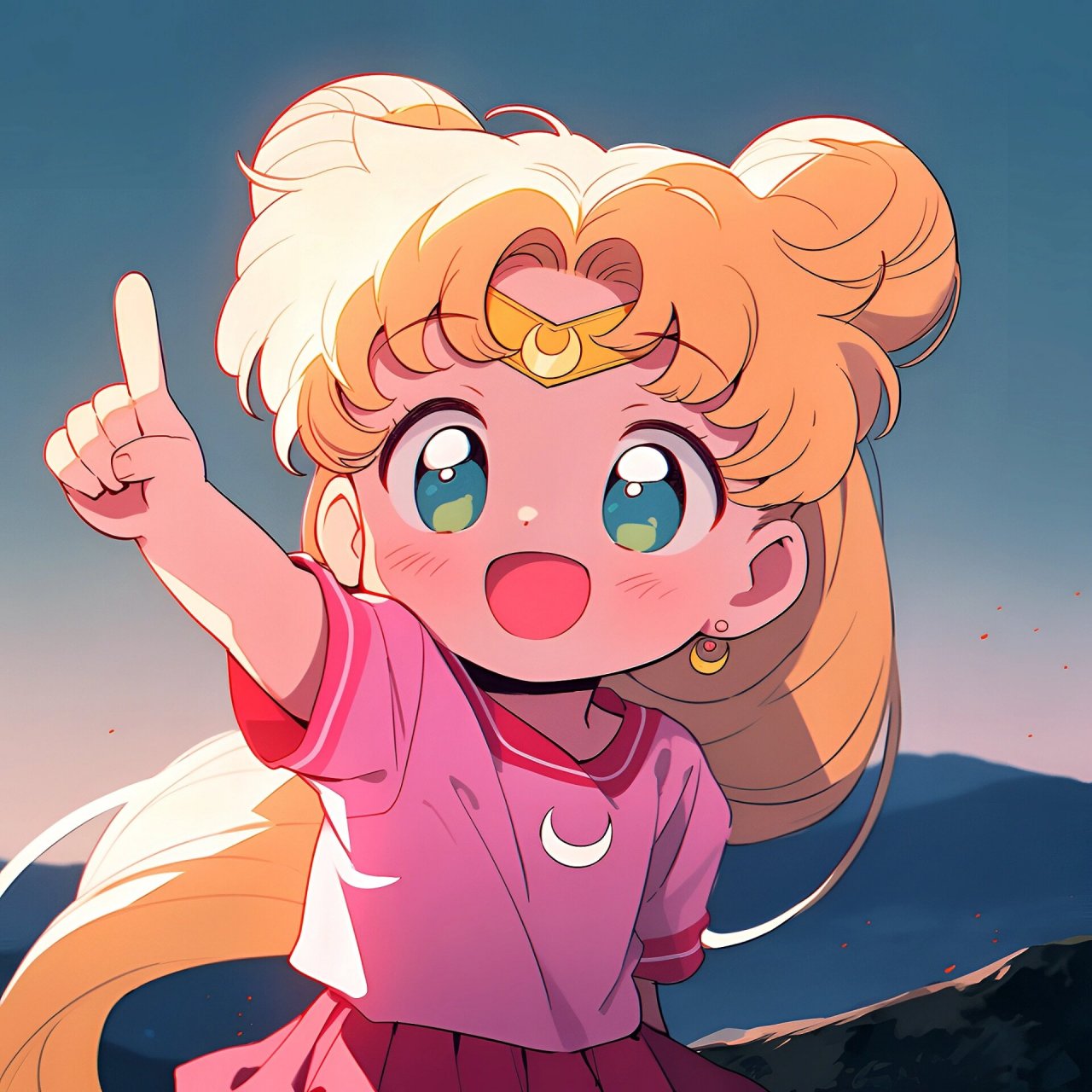 水冰月美少女战士看月亮来了 #画画的日常# #美少女战士# #美少女