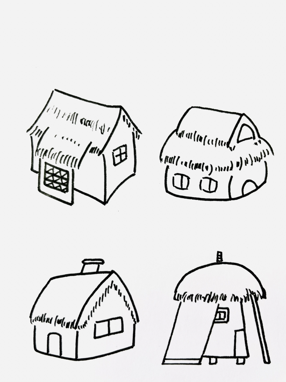 【简笔画】草屋00 分享一组建筑类简笔画—草屋00 还喜欢什么