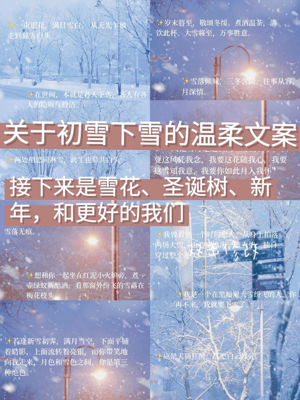 15关于下雪的温柔文案l惊艳你的朋友圈 7815岁月将至,敬颂冬绥