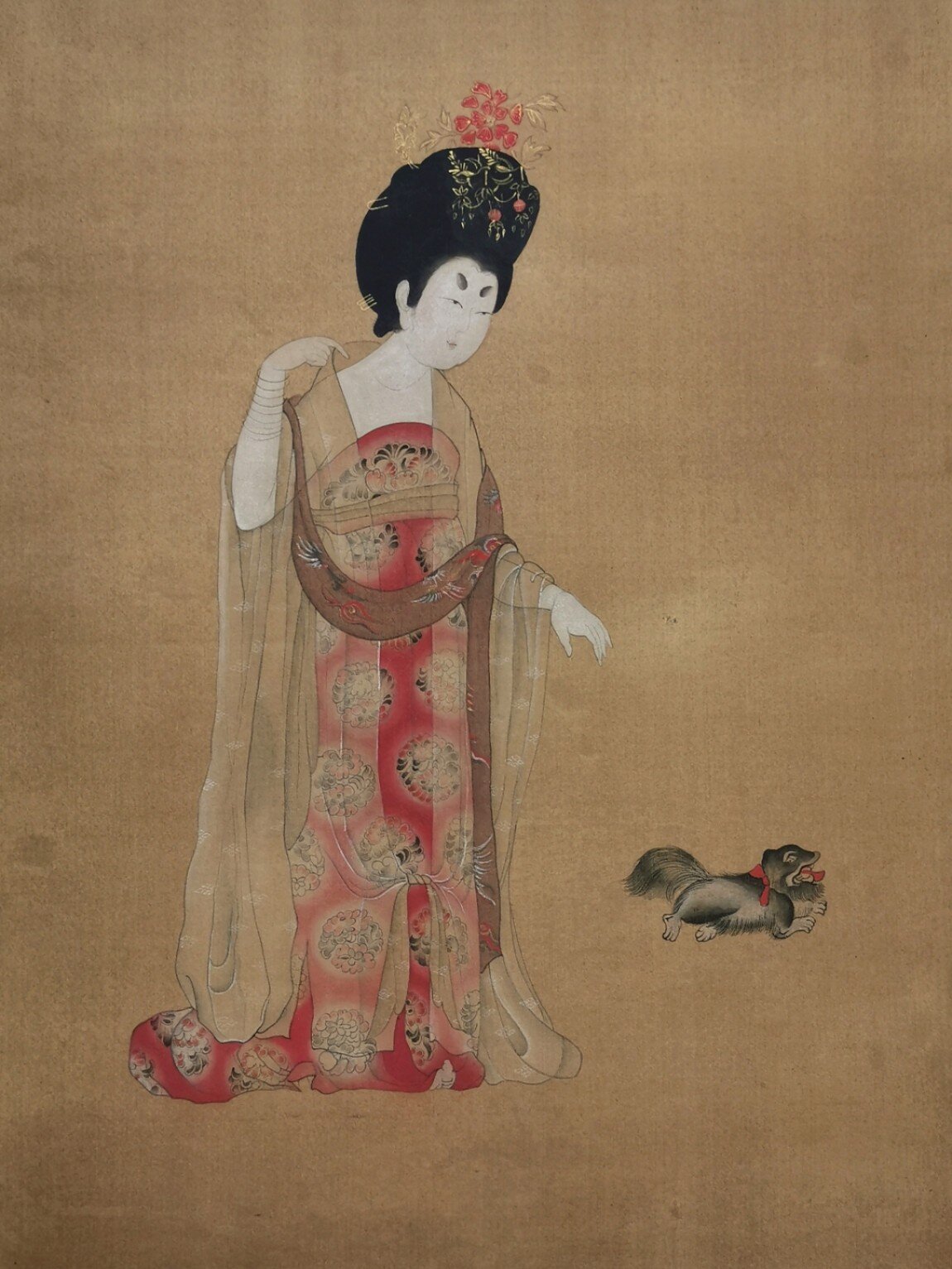 【工笔】簪花仕女图(过程图 原图)