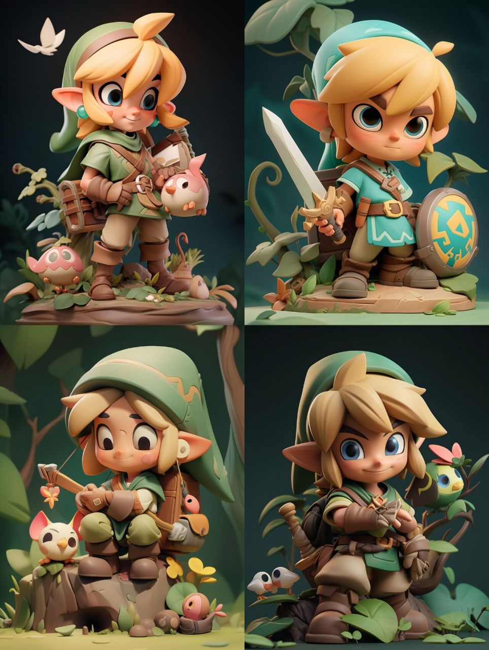 midjourney | 超可爱的幼年林克