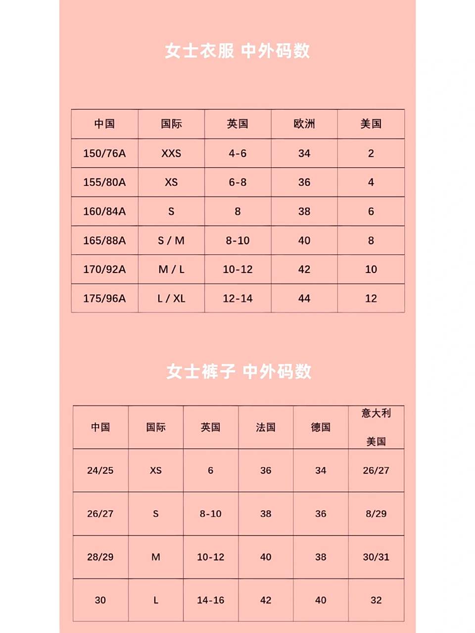 9103989990 衣服尺码对照表!9103989990