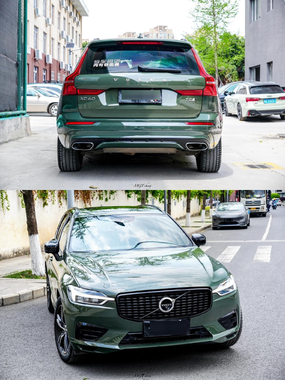 沃尔沃xc60 黑橄榄改色.