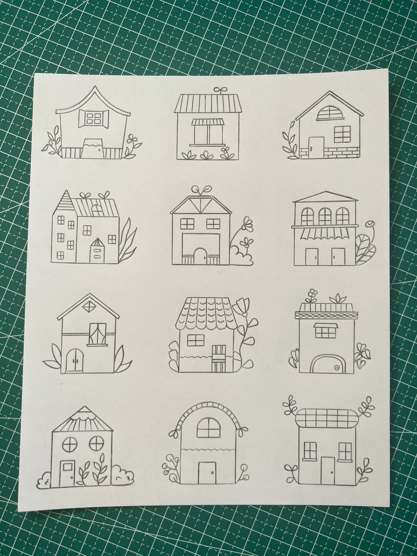 简单可爱小房子(彩铅画.手绘临摹@趣评官的动态