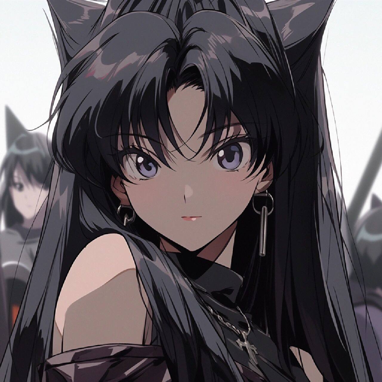 midjourney|旧漫头像-复古黑发美眉泰酷辣