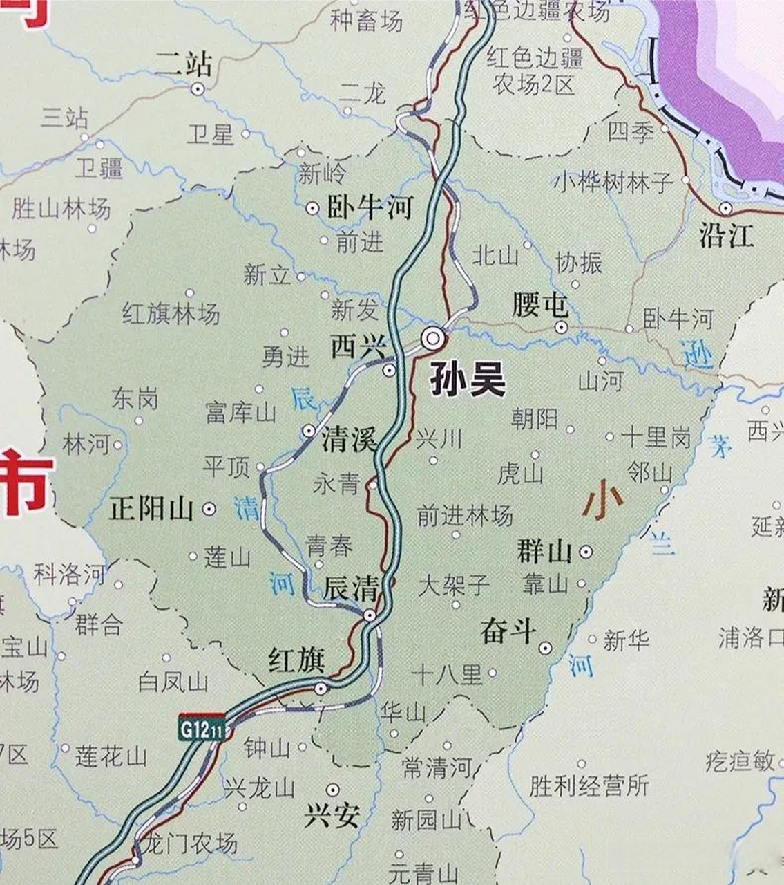 黑河市内地图图片