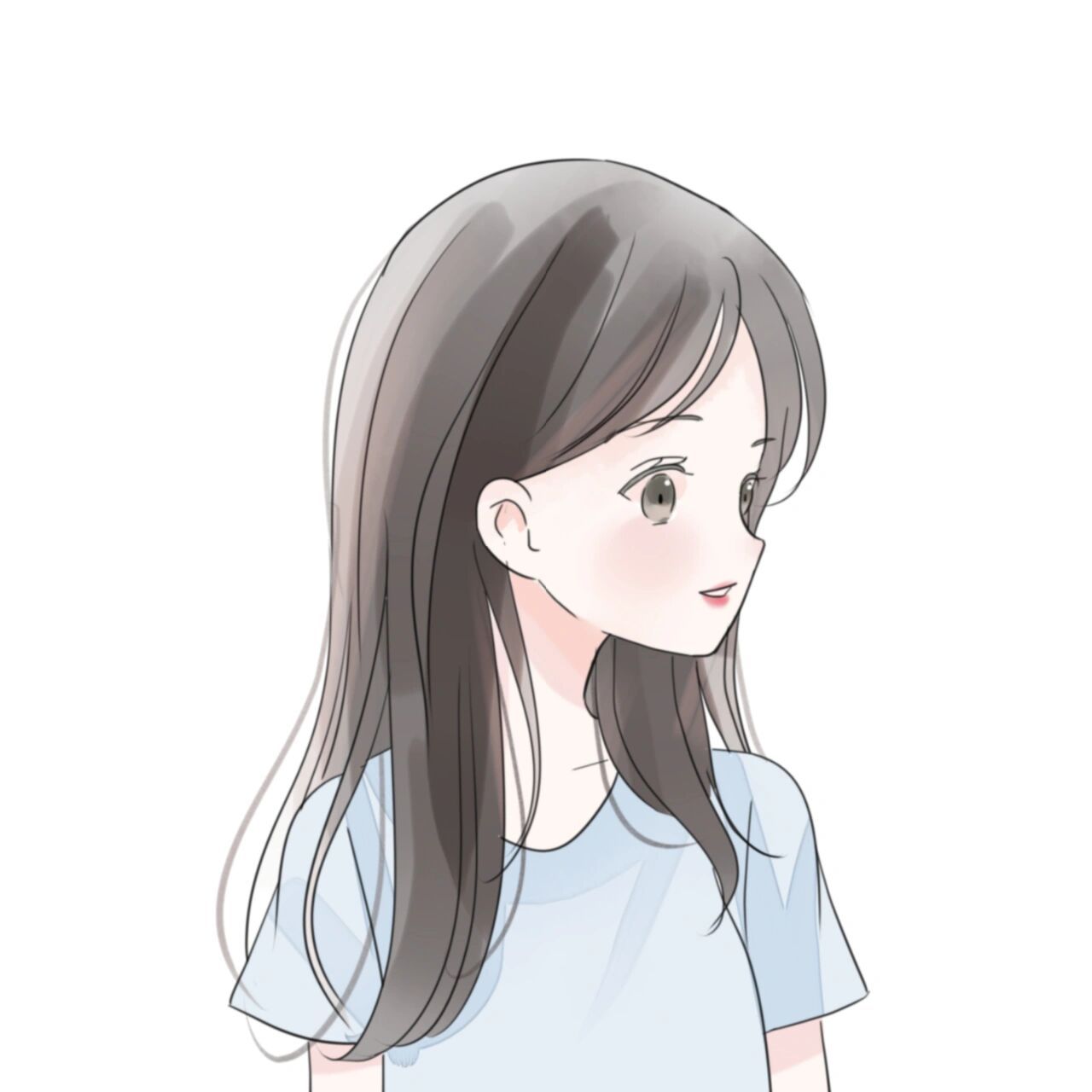 清新可爱女生头像 要做一个甜甜的女孩 开心最重要