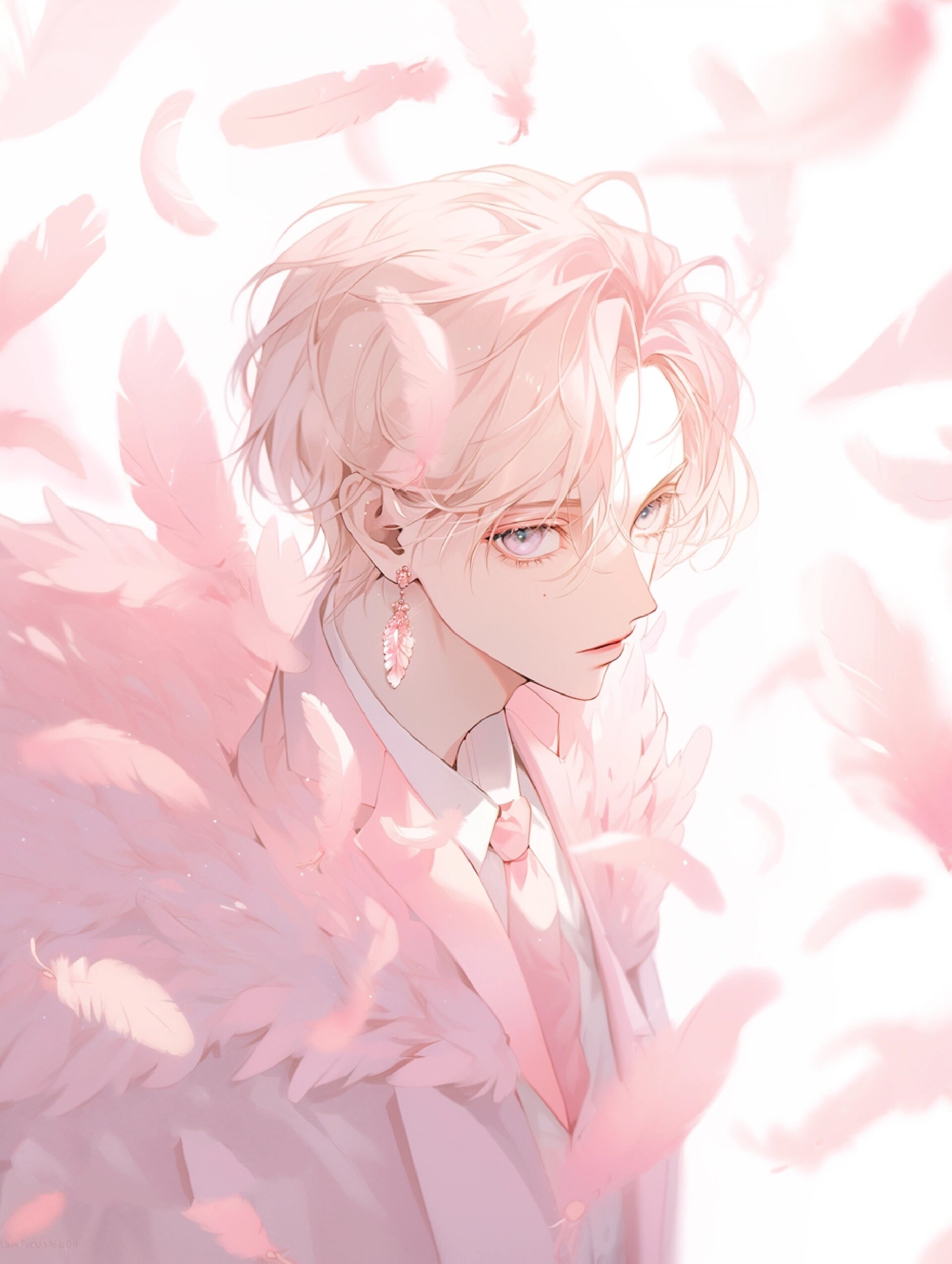 羽翼|粉色男生头像粉贵甜系 粉色给你温柔,给你甜系感受,带着浪漫气息