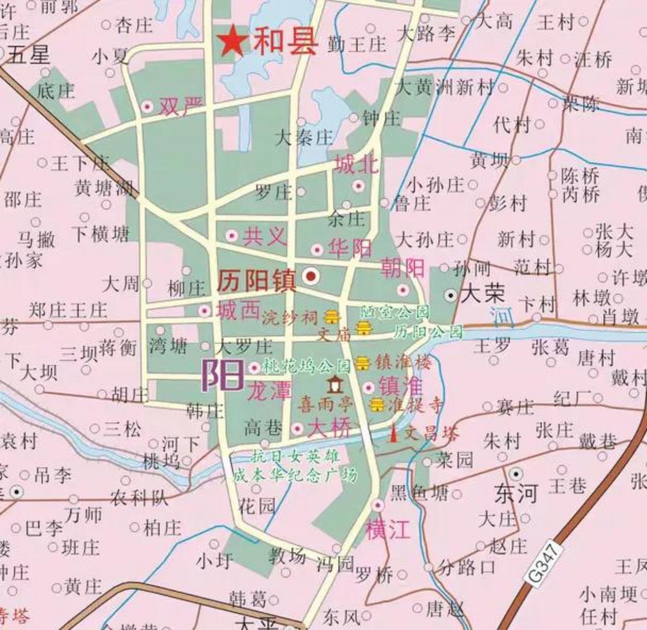 和县历阳镇地图图片