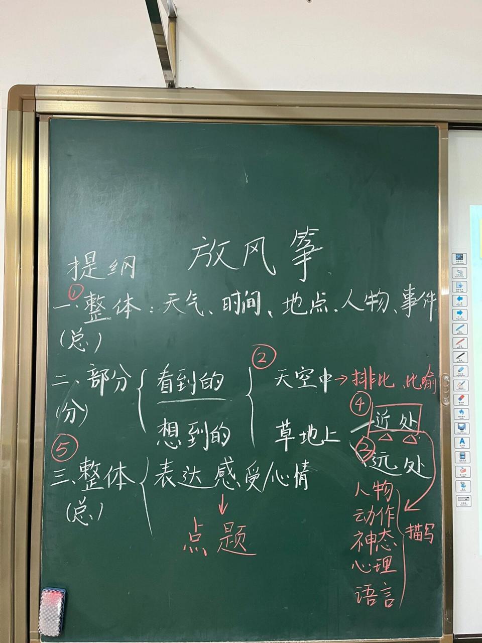 放风筝作文教学设计板书