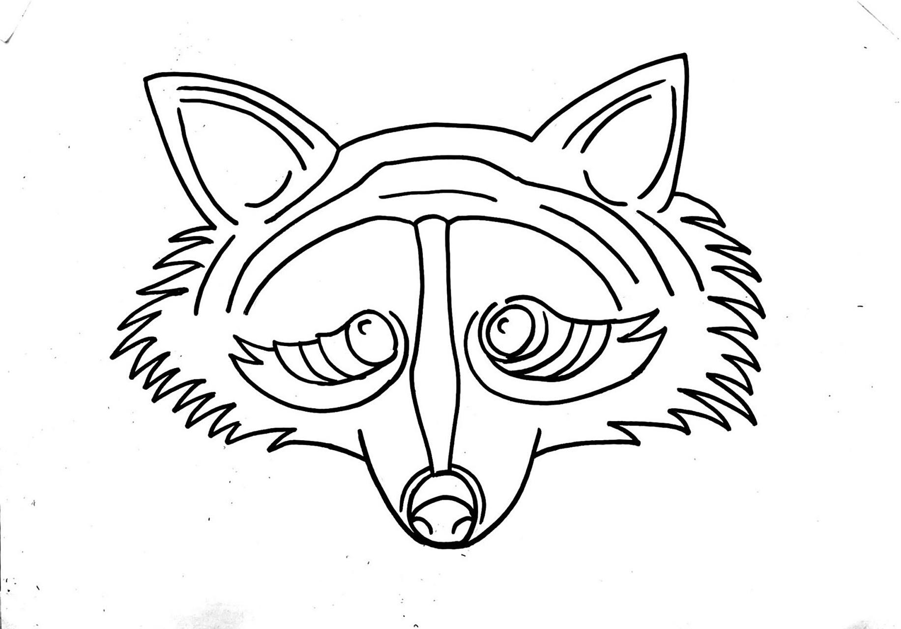 绘画# #线描# #黑白装饰画# #黑白线描# #狐狸