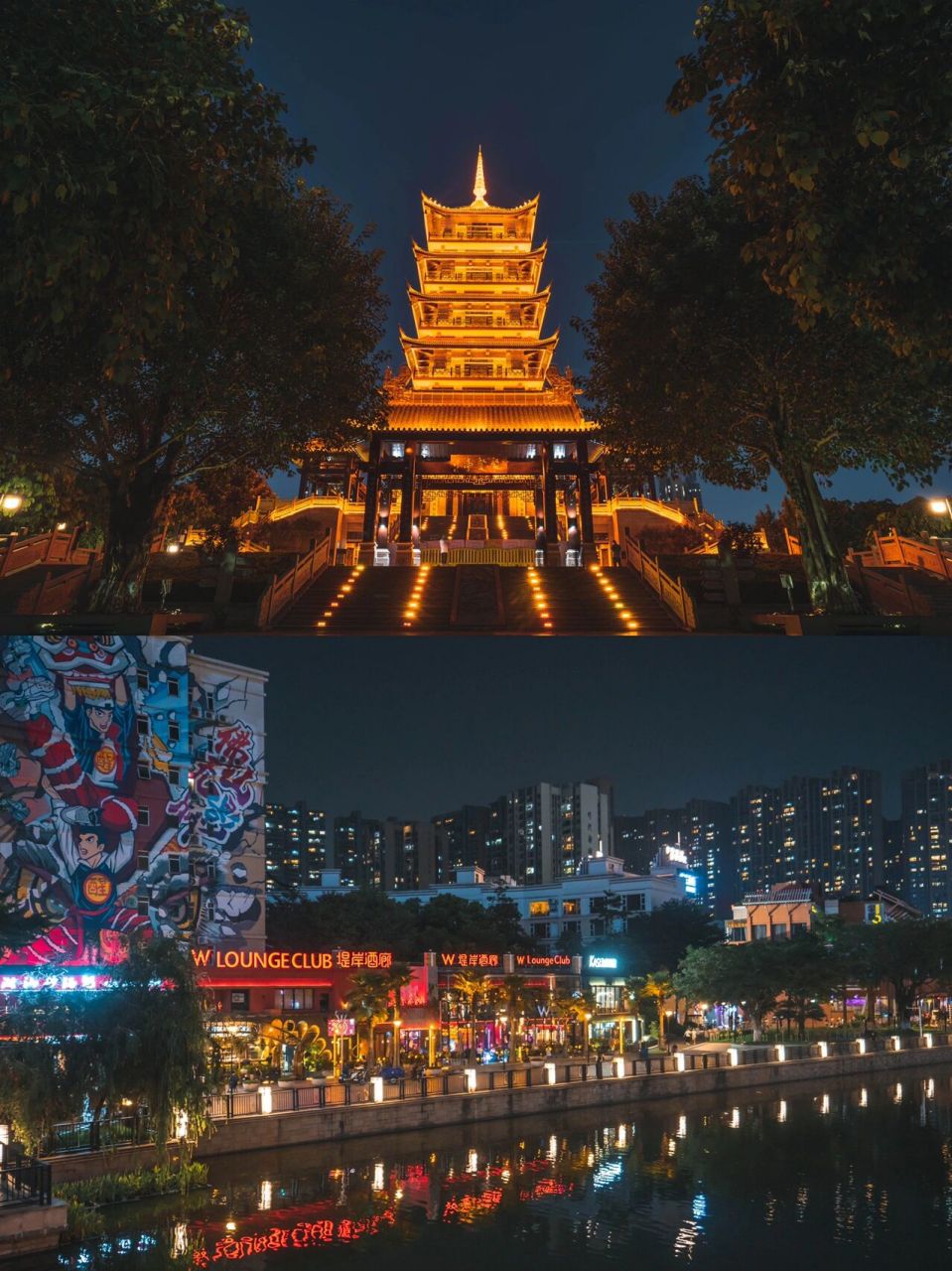 佛山禅城夜景图片