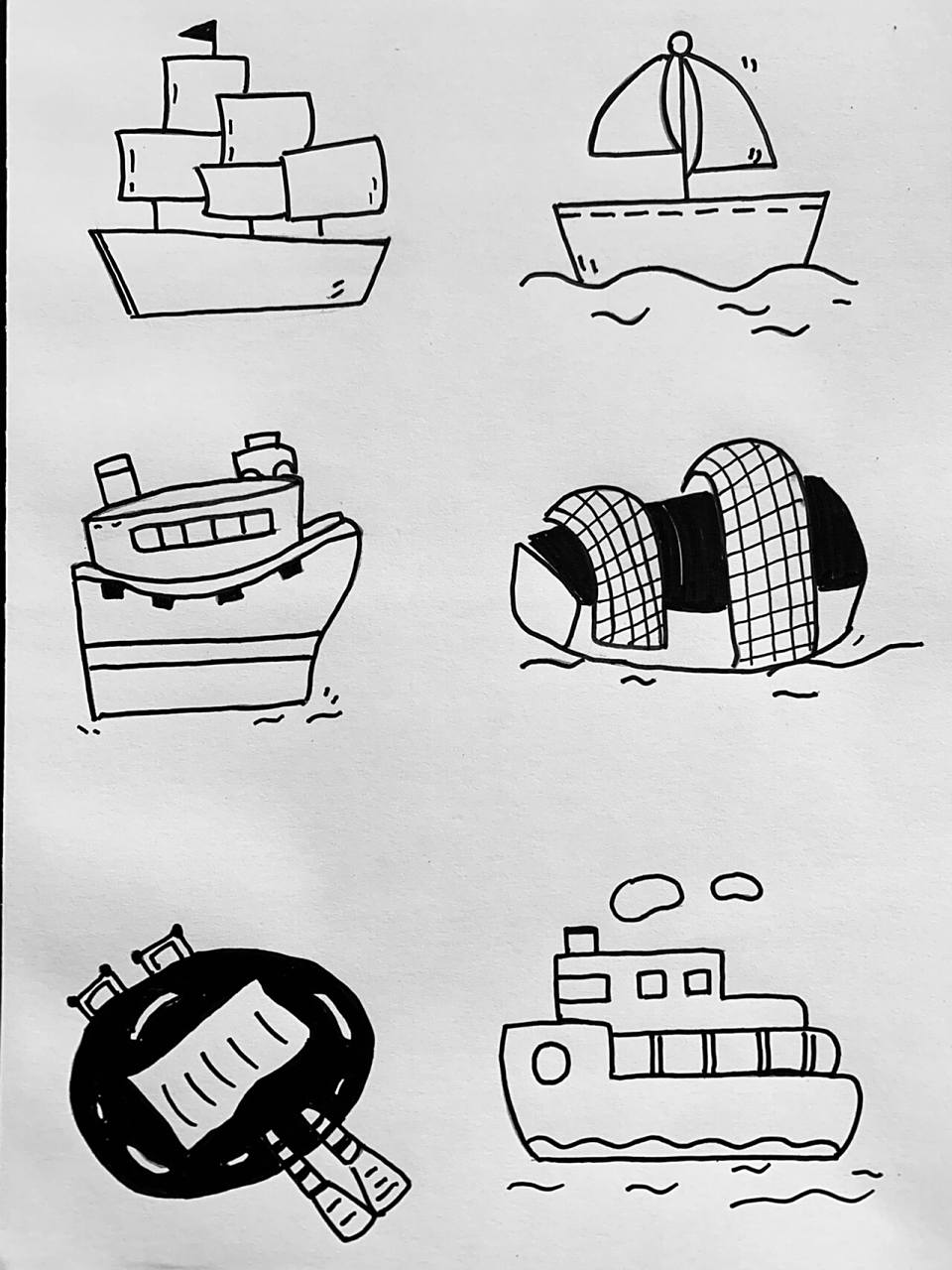 简笔画——船08