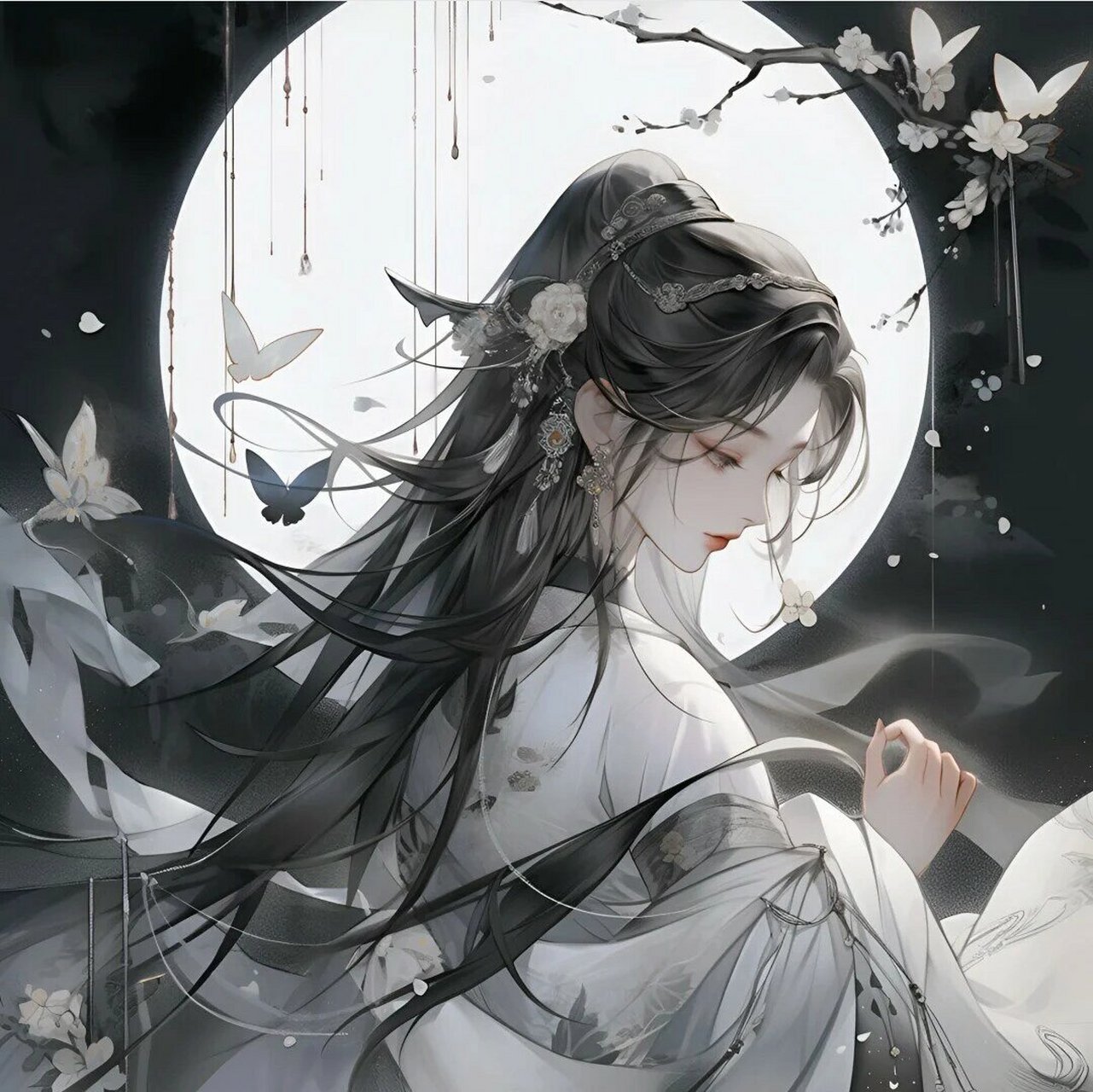 高冷飒爽的女头像来了