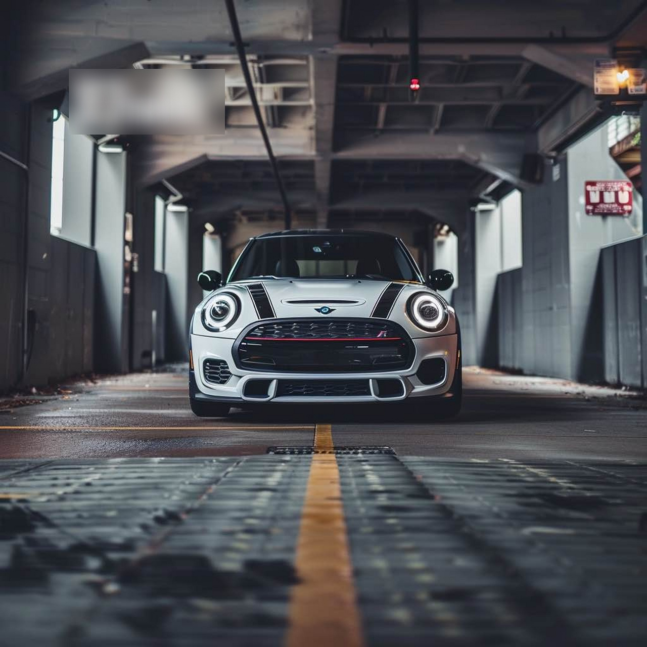 奔驰:宝马mini拉花.