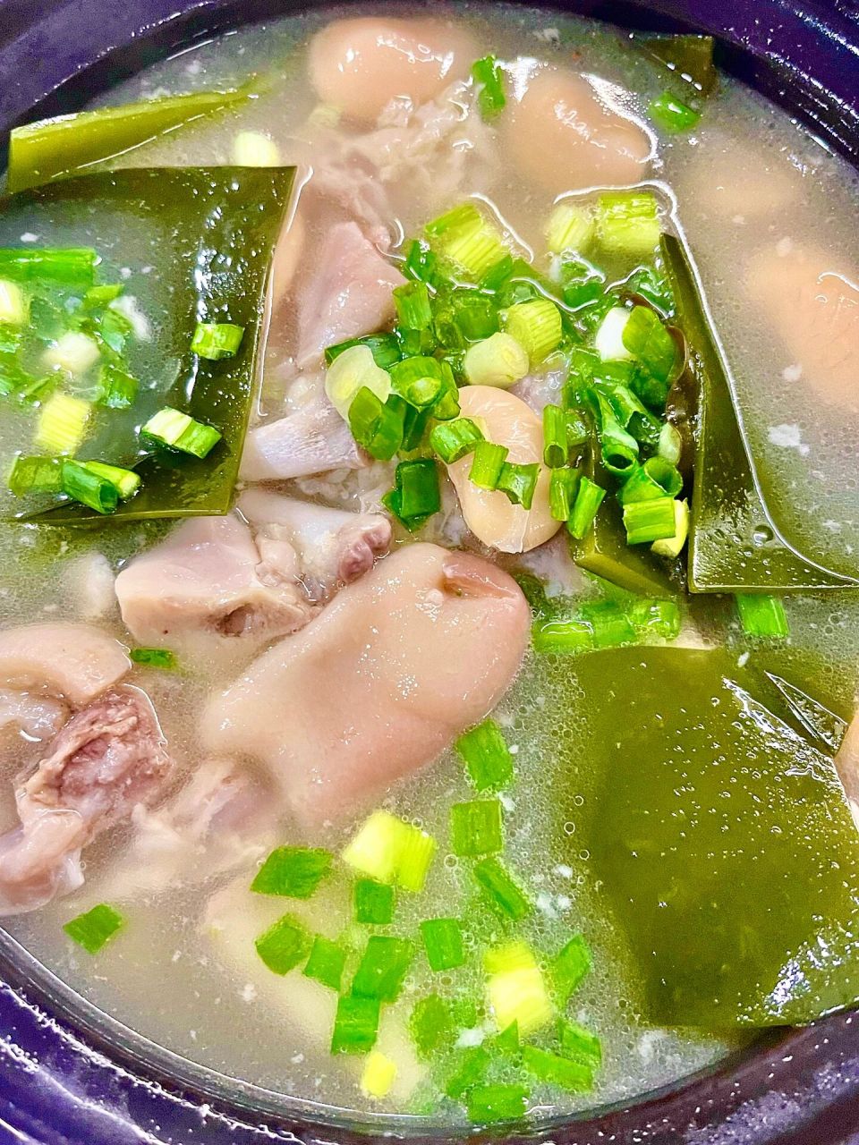 99今天吃什么之「海带雪豆炖猪蹄」 美容养颜的老妈蹄花7515