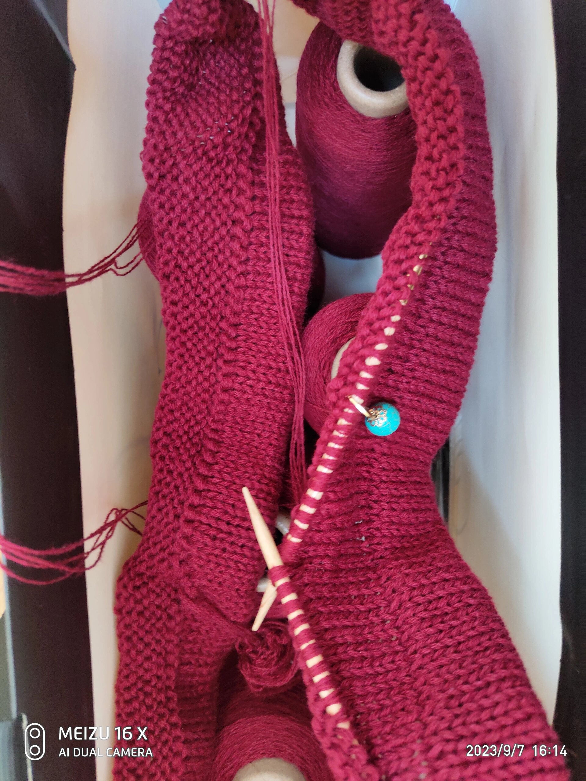 给妈妈织条厚毛裤