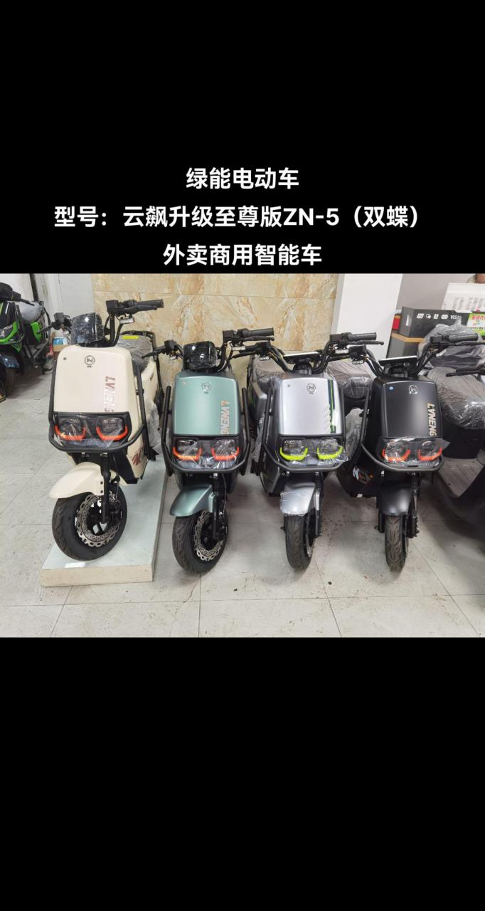 绿能电动车 型号:云飙升级至尊版zn-5(双蝶) 外卖商用智能车