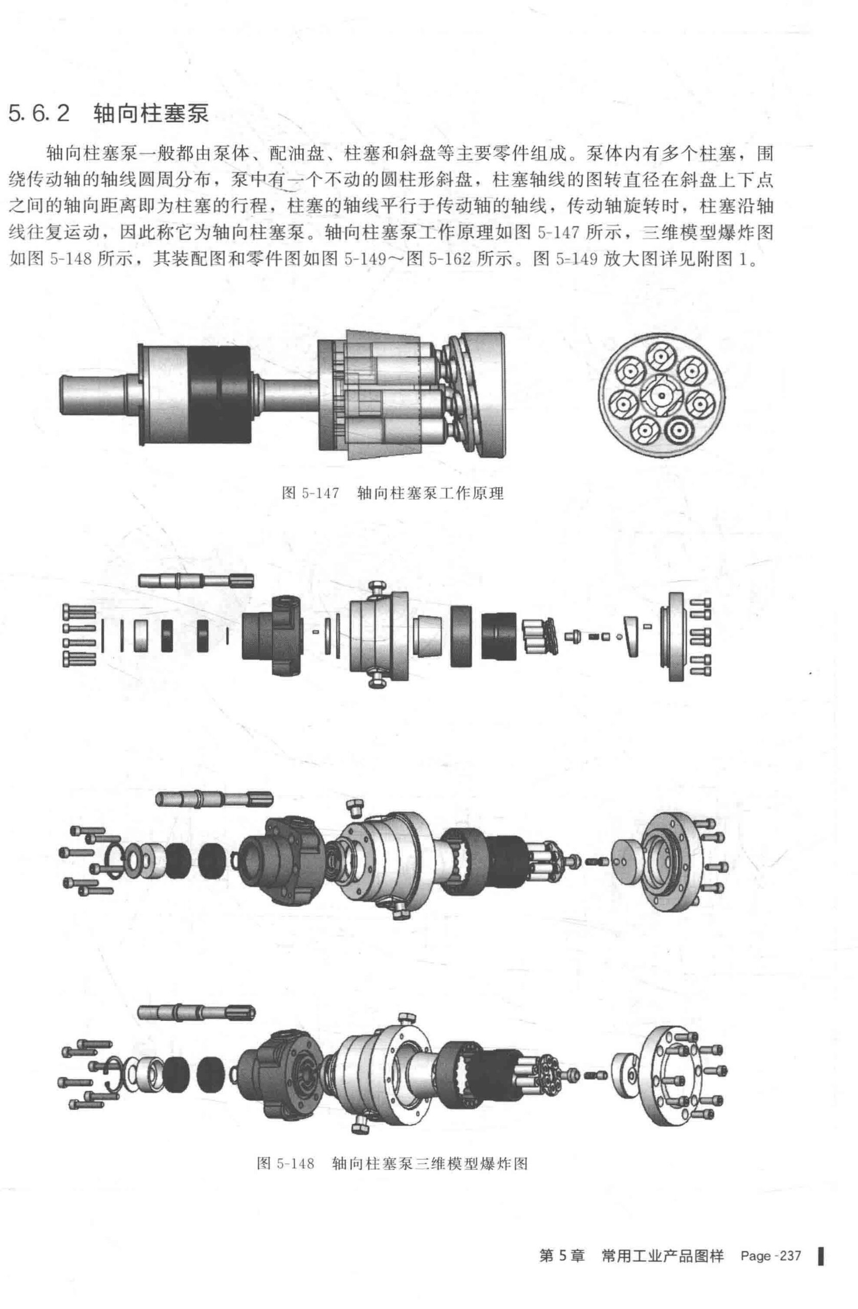 图纸来了:轴向柱塞泵(共8张图纸)