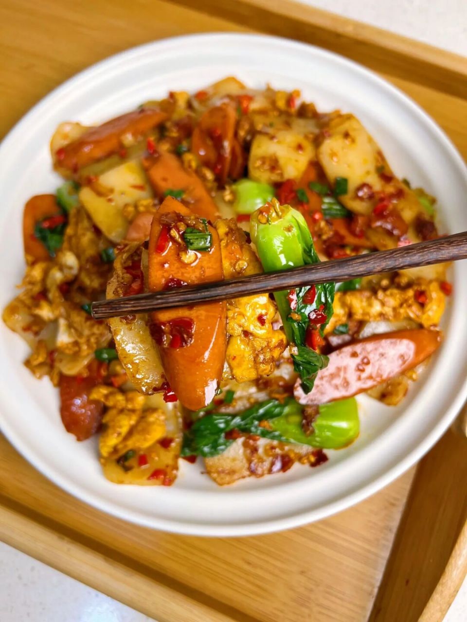 江西炒年糕,家乡的味道,做法简单,巨好吃🔥 你有多久没吃过炒年糕啦